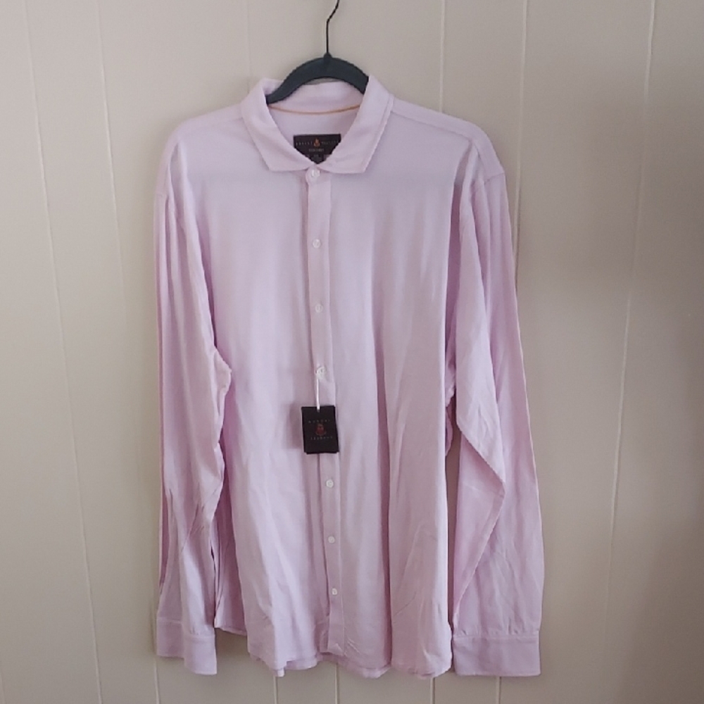 NWT Robert Talbott  Mens Knit XXL  LS Shirt. Tailored